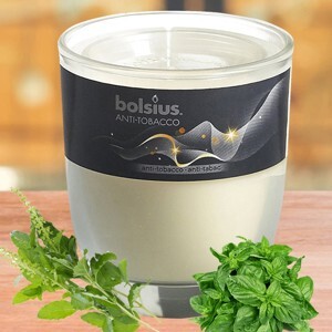 Ly nến thơm tinh dầu Bolsius Anti Tobacco 105g QT024338 - hương thảo dược
