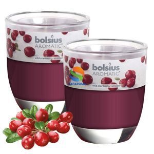 Ly nến thơm tinh dầu Bolsius Wild Cranberry 105g QT024346 - nam việt quất
