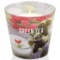 Ly nến thơm tinh dầu cao cấp Bartek Green Tea 115g - matcha trà xanh, không khói, an toàn, khử mùi, thư giãn