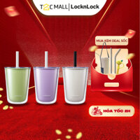 Ly Nhựa 2 Lớp LocknLock 720ML Có Ống Hút, Cốc Nhựa Có Nắp Cute, Ly Uống Trà Sữa HAP529 - T2C Mall