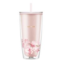 Ly Nhựa 2 Lớp LocknLock Double Wall Cold Cup Cherry Blossom 750ml HAP509PIK - Màu Hồng