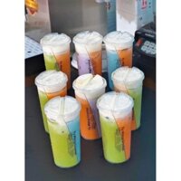 Ly nhựa có nắp 2 ngăn cứng , ly nhựa xoắn đôi 750ml hàng siêu cấp Thu Ngân