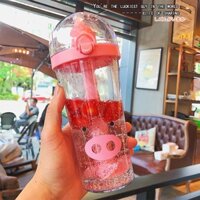 Ly Nhựa - Con Lợn Hồng Phấn - 500Ml