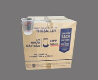 Ly Nhựa Đáy Bầu 500ml PP - dùng nắp D95 - Thùng 1000 ly