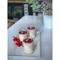 ly nhựa mica trụ tròn có nắp đựng bánh mousse/tiramisu/panna cotta 6080 (50 cái)