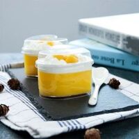 Ly nhựa trái tim có nắp đựng Mousse, Tiramisu, Panna Cotta 7745.