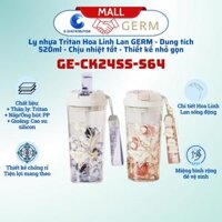 Ly nhựa trong suốt Hoa Linh Lan GERM GE-CK24SS-S64 (Trắng nắp hồng 520ml)