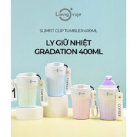 Ly nước giữ nhiệt 400ml LivingOn LivingOvoje - Slimfit Clip Tumbler - SY-049