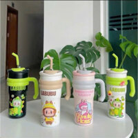 Ly nước giữ nhiệt Labubu 700ml có tay cầm tiện lợi,bình giữ nhiệt inox 316 cao cấp