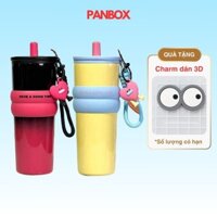 Ly nước giữ nhiệt Straw Cup, ly giữ nhiệt Phúc Long dung tích 710ml, cốc giữ nhiệt bằng inox 316 cao cấp, có ống hút