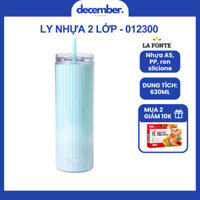 Ly nước nhựa 2 lớp cách nhiệt La Fonte 012300-BLU