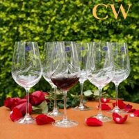 Ly Pha Lê Tiệp Uống Rượu Vang Bohemia Crystalex Turbulence 550ml Red Wine