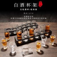 Ly rượu nhỏ, ly thủy tinh, ly shot, ly rượu trắng, bộ đồ dùng bar cho sử dụng tại nhà KTV Giá đỡ ly rượu