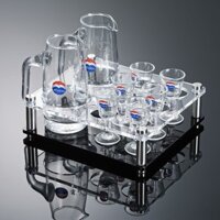 Ly rượu nhỏ Moutai, ly rượu trắng, ly Moutai, ly rượu mạnh, ly rượu chia, hộp quà ly nhỏ 10ml, Bộ bảy món LUNP