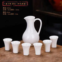 Ly Rượu Trung Quốc Bộ Rượu Retro Gốm Rượu Ly Rượu Cốc Celadon Bộ Rượu Gia Đình 001
