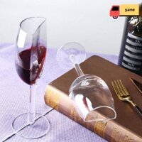 Ly rượu vang hình nửa tròn YANE, Cốc pha lê nửa thân tròn, Ly rượu nửa ly sáng tạo