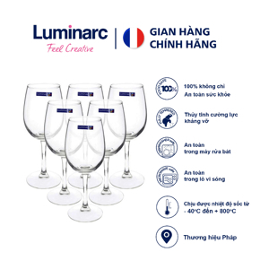Ly rượu vang Luminarc Raindrop H5700 190ml