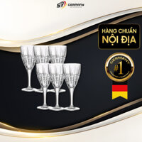 Ly rượu vang pha lê Bohemia Dover nội địa Séc bộ ly uống rượu vang đỏ dung tích 320ml 6 ly sang trọng Germany SnT 290135