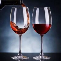 Ly rượu vang pha lê hiện đại bộ 6 ly cốc sang trọng dày dặn tinh tế bắt mắt GIKO