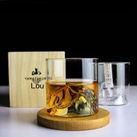 ☍☑☜Ly rượu whisky Nhật Bản thích hợp Thủy tinh borosilicate thủy tinh chịu nhiệt thủy tinh cao