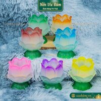 Ly Sen Nở Lưu Ly, chất liệu Lưu Ly cao cấp - Nến Ưu Đàm