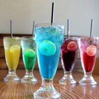 LY SINH TỐ SODA SỌC NGẮN