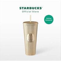 Ly Starbucks Bling Gold Cold Cup 24oz (710ml)