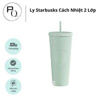 Ly Starbucks Nhựa Sơn Lì Kèm Ống Hút 710ml Mang Đi Dễ Dàng Tiện Lợi,Ly Nhựa Uống Nước 2 Lớp Starbucks(TVQ store)