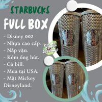 Ly Starbucks x Disney gai bạc vỏ bạc Mickey Disneyland 710ml