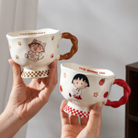 Ly sứ có quai hoạt hình cô gái ChiBi Maruko
