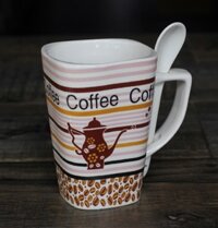 Ly Sứ Coffee Có muỗng