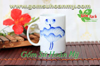 Ly sứ dễ thương giá rẻ vẽ hoa sen