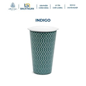 Ly sứ dưỡng sinh 0.48L + nắp Indigo