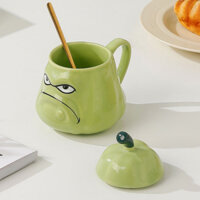 Ly sứ hình trái bí mặt quạo ( ảnh thật ở cuối )