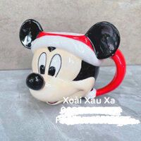 LY SỨ HOẠT HÌNH CHUỘT MICKEY MOUSE DISNEY ĐỘI NÓN NOEL