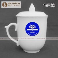 Ly Sứ In Logo Bát Tràng Ngọn Lửa Có Nắp – 14030