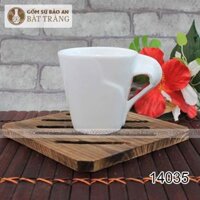 Ly Sứ In Logo Giá Rẻ Bát Tràng Quai Xoắn – 14035