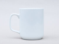 Ly sứ men trắng dáng trụ đáy tù