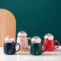 Ly Sứ Nắp Quả Cầu Tuyết Ông Già Noel 🎅