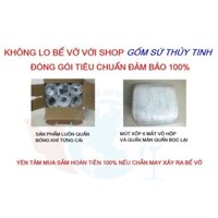 Ly thủy tinh / Bộ 6 ly thủy tinh vuông cao trắng cao cấp