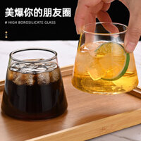 Ly thủy tinh chịu nhiệt phong cách Nhật Bản, ly nước sáng tạo núi Phú Sĩ, ly sữa ăn sáng tại nhà, ly cà phê, ly whisky, ly bia
