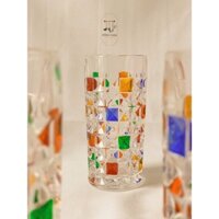 Ly Thuỷ Tinh Cocktail Màu Sắc Vẽ Tay 330ML Pống Casa Ly Cốc Uống Rượu,  Ly Thuỷ Tinh Sang Trọng Phong Cách Châu Âu