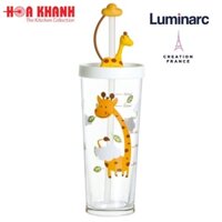 Ly thủy tinh đổi màu có nắp Luminarc Lille Scale Giraffe 425ml - Q3808
