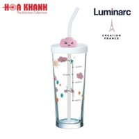 Ly thủy tinh đổi màu có nắp Luminarc Lille Scale Cloud 425ml - P9887