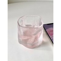 Ly thủy tinh họa tiết sông băng, phong cách Nhật Bản, mờ, cao cấp, ly uống gia đình, ly whisky, ly cà phê