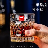 Ly thủy tinh pha lê cho rượu whisky, ly rượu dày chất lượng cao, ly uống bia cao cấp, bộ đồ gia dụ00