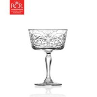 Ly Thuỷ Tinh Pha Lê Ý RCR - Tattoo Champagne Goblet 270ml - Bộ 02 ly