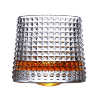 Ly Thủy Tinh Phong Cách Bắc Âu Đế Xoay 170ml - Navivu Rock Glass - 1 Ly lẻ - Caro