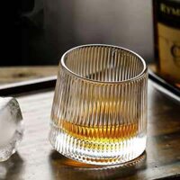 Ly Thủy Tinh Phong Cách Bắc Âu Đế Xoay 170ml - Navivu Rock Glass - 1 Ly lẻ - Sọc dọc