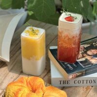 Ly Thủy Tinh Vuông Cao  (390ml) – LTT036